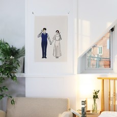 모노니크 패브릭 포스터, 37 블루웨딩
