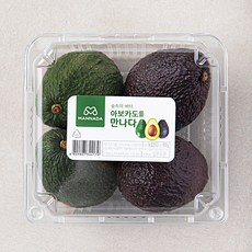 만나다 뉴질랜드 아보카도 생과 + 후숙과 4입, 800g, 1팩