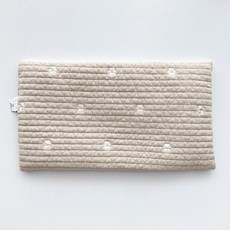 Ma lolotte 刺繡絎縫薄枕頭, 純花