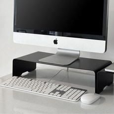 Alphaplan 高眼鏡蛇鐵製螢幕支架, 深黑色