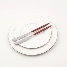 보겐 몽블랑 큐티 커트러리 디너나이프, 레드, 2개