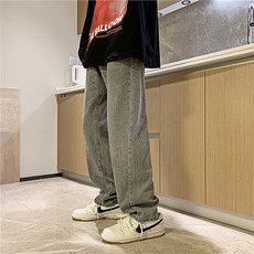 남성용 PDS패션 트렌디 심플한 일자핏 청바지