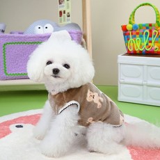 코코스튜디오 코코 알루베베 프릴 수면조끼, 브라운, 1개