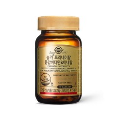 임산부영양제 솔가 프리네이탈 종합비타민 & 미네랄 125.78g 75정 1개