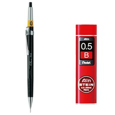 Pentel 飛龍文具 圖表繪圖 Sharp PG5-AD + Einstein Sharp Shim B 套組, 1套, 0.5mm
