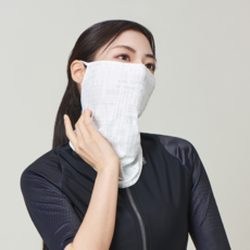 리레디 자외선차단 쿨 스포츠 자전거 마스크, 퓨즈화이트
