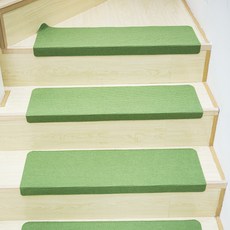 Itemtrade 아템트 계단 미끄럼방지 카페트, 14 줄무늬 과일 녹색