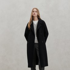 마인드브릿지 여성용 핸드메이드 벨티드 더블 코트 MXCA8202