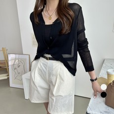 여름시스루가디건