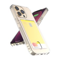 더블유케이스 프리미엄 에어범퍼 카드포켓 휴대폰 케이스 + 스크래치 방지필름