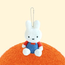 미피패밀리 멜빵 미피 키링인형, 8cm, 1개