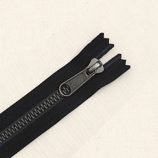 YKK 프리미엄 5호 메탈룩스지퍼 AS580 40cm, 1개, 블랙