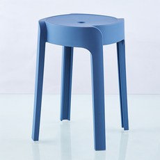 라라하우스 레인보우 원형 스툴 의자, 블루
