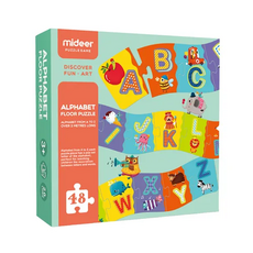 mideer 兒童字母地板拼圖 660g, 1盒, 48