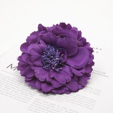 玫瑰花窗簾固定夾 12.5cm, 花 2 紫色, 2個