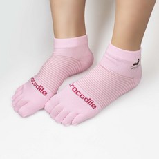 크로커다일 여성용 발이 숨쉬는 발가락 스니커즈 양말 2족 세트 CD315
