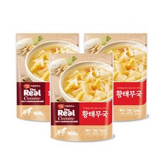 하림더리얼 퀴진 강아지 황태무국 3p, 생선, 100g