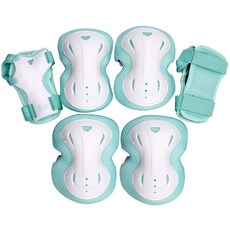 Wheelers 兒童用 智能直排輪滑板車護具 左右3件組, 1組, 薄荷綠