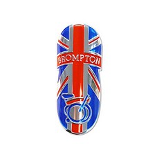 Brompton 框架鋁製貼花貼紙, 紅色+海軍, 1個