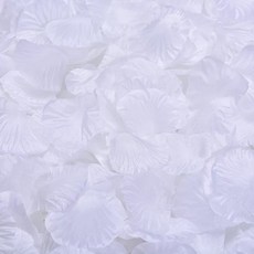 Yeni Factory派對用玫瑰花瓣 500入, 1個, 白色
