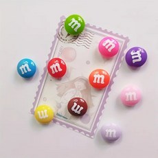 Lovely Farm閃亮M&M's冰箱磁鐵 10入, 5.M&M巧克力 隨機出貨