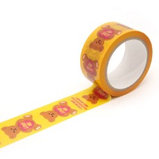 아프로캣 스마일시리즈 박스테이프 48mm x 40m, 러브미곰, 1개