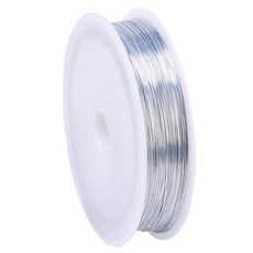 柔軟鐵線 0.5mm x 40m 09 銀色 1入, 09銀, 1個