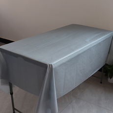 BETWEEN活動pe餐桌布 銀色 137*183cm, 1個, 1個