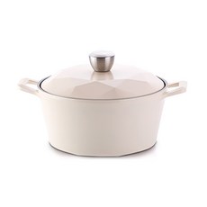 nEOFLam Carat系列 雙耳燉鍋, 象牙白 28公分, 28cm, 1個