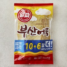 한성기업 알짜 부산어묵 얇은 사각 16장, 640g, 1개