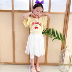 아도르베베 여아용 썸머 7부 튜튜샤 레깅스