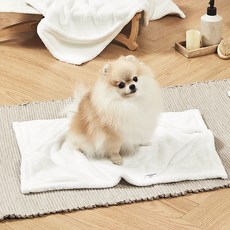 세사퍼피 소프트 극세사 펫 타월, WHITE, 1개