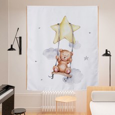 동물 프린팅 다용도 커튼