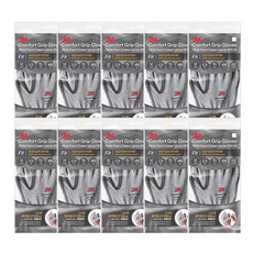 3M 舒適握感貼合手套, 混灰色, 10片