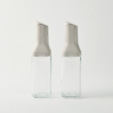 한샘 클리어 자동개폐 미니 오일병 아이보리, 2개, 350ml