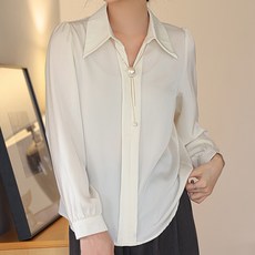 루나걸 록스 카라 셔츠 + 목걸이 L24SPST010507