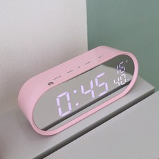 mooas LED 鏡面時鐘, 粉色