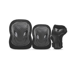 Airwalk 兒童直排輪護具組, 1組, 黑色的