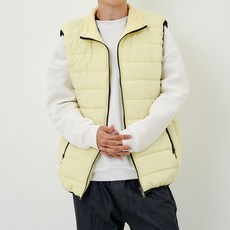 블랙101 남성용 체크원단 패딩 조끼 JN-29