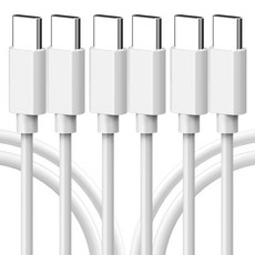 서가 초고속 충전케이블 C to C PD 25W, 1m, 화이트, 3개