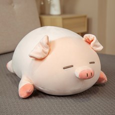 네이처타임즈 안고자는 실눈 돼지 인형, 혼합색상, 80cm