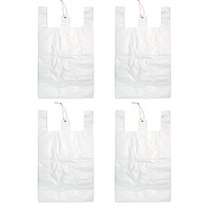 스위스녹스 손잡이 마트 비닐 봉투 유백, 36L, 400매