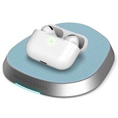 그리디파머스 15W 3코일 고속 무선 충전기 스페이스그레이, 파스텔블루, 1개