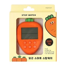 핑크풋 당근 스탑워치, 1개, 멀티(혼합)컬러 등