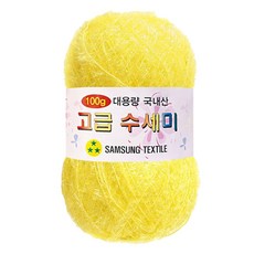 yarna 대용량 고급 수세미 100g, 109 노랑, 1개