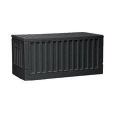 livinbox 樹德 FB-6432 貨櫃收納椅, 黑色, 1個