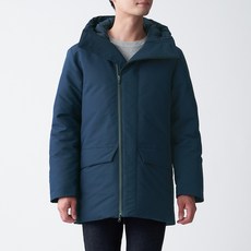 무인양품 남성용 MUJI 방한 발수 후드 다운 코트 ADG32A0A