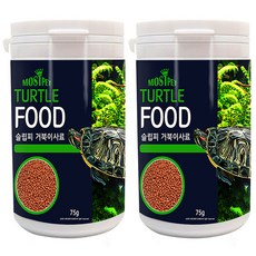 모스트펫 슬립피 거북이 사료, 75g, 2개