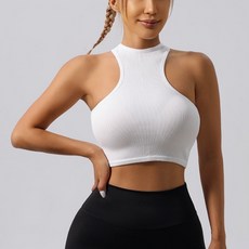 性感健康女款Mood Up羅紋露臍背心