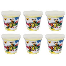 토단교재 에듀클레이 6p, 연한노랑, 250g
